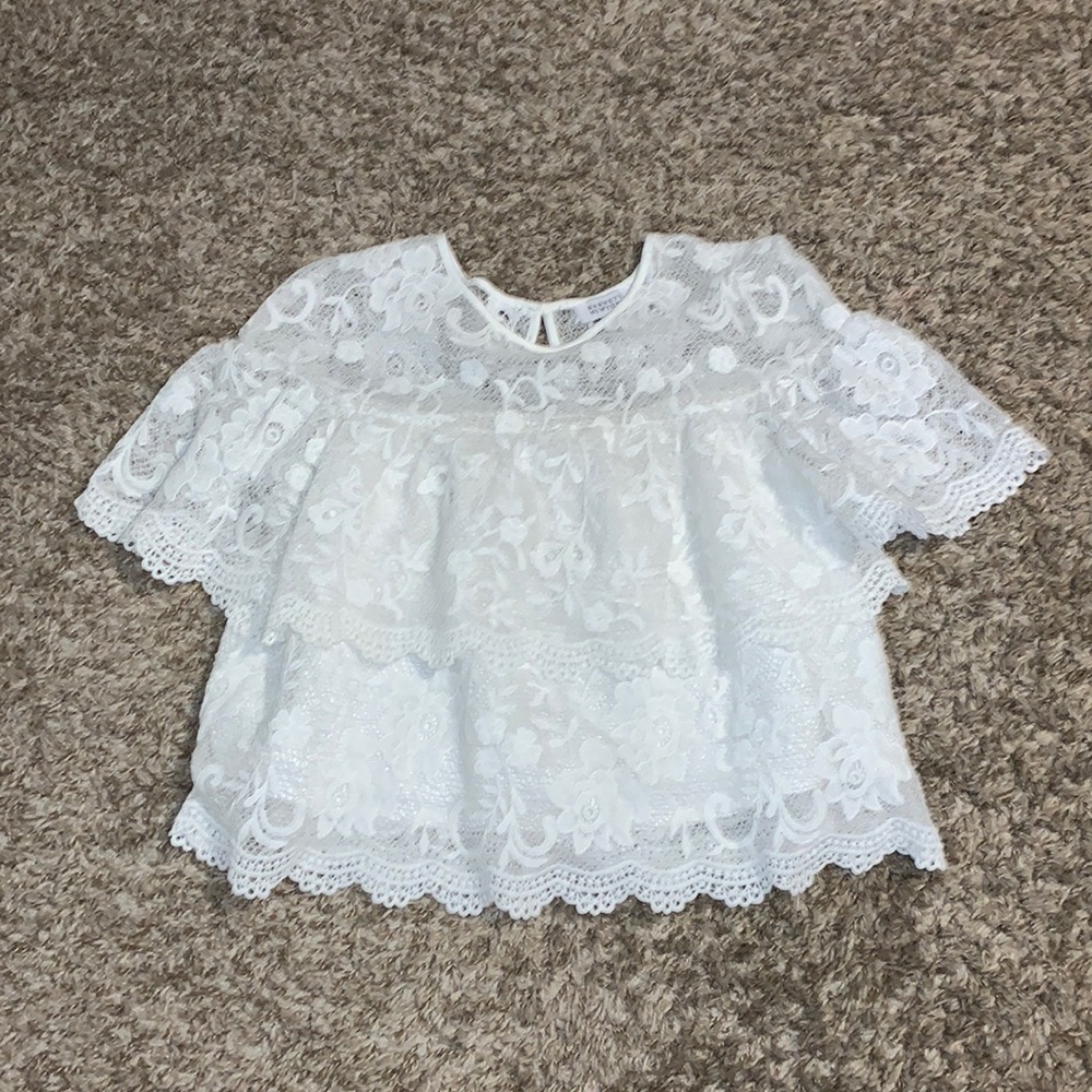 Barney New York lace too, shirt sleeve